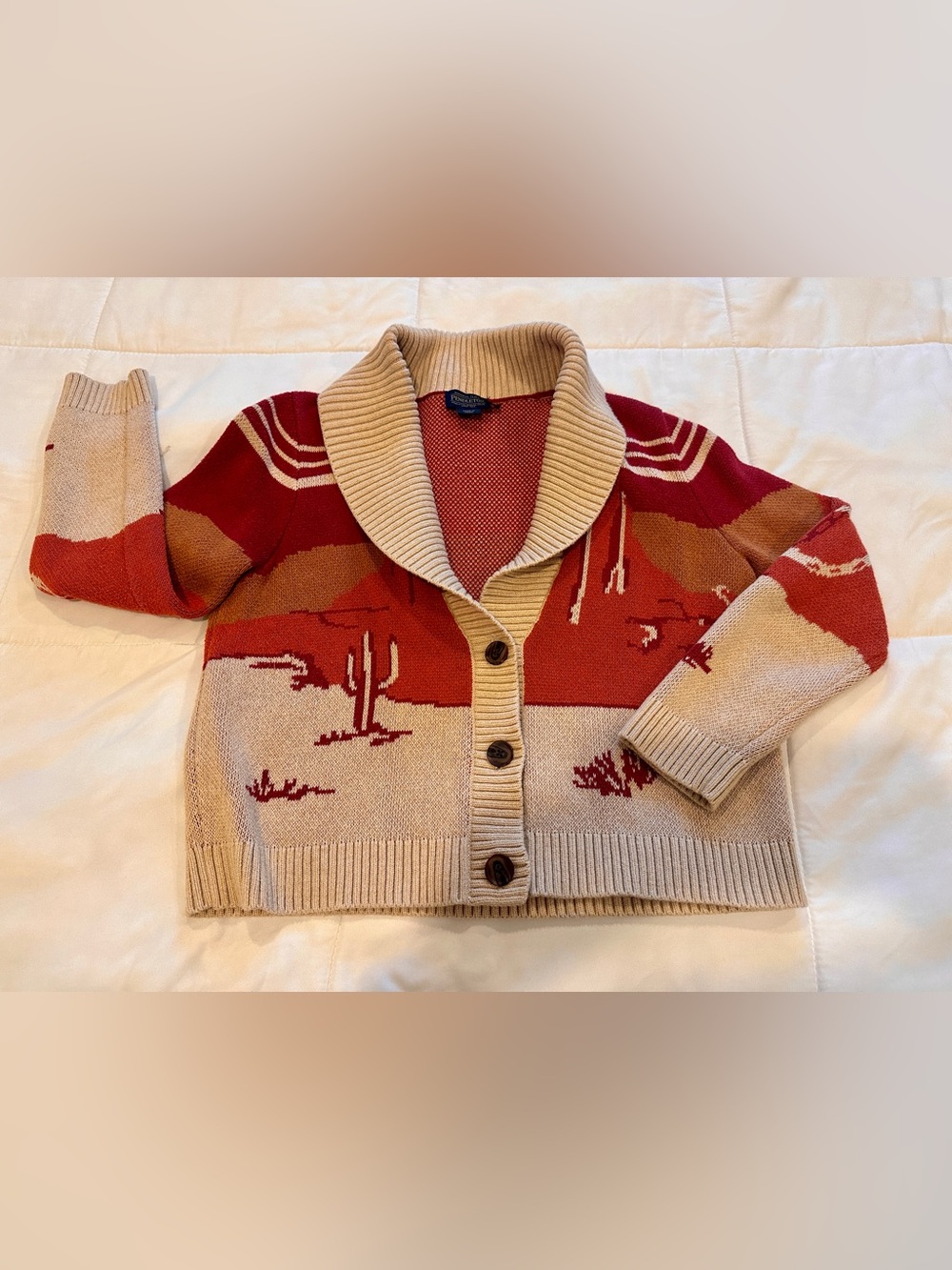Pendleton Western Scenic Cotton Cardigan - Picture 3 of 11